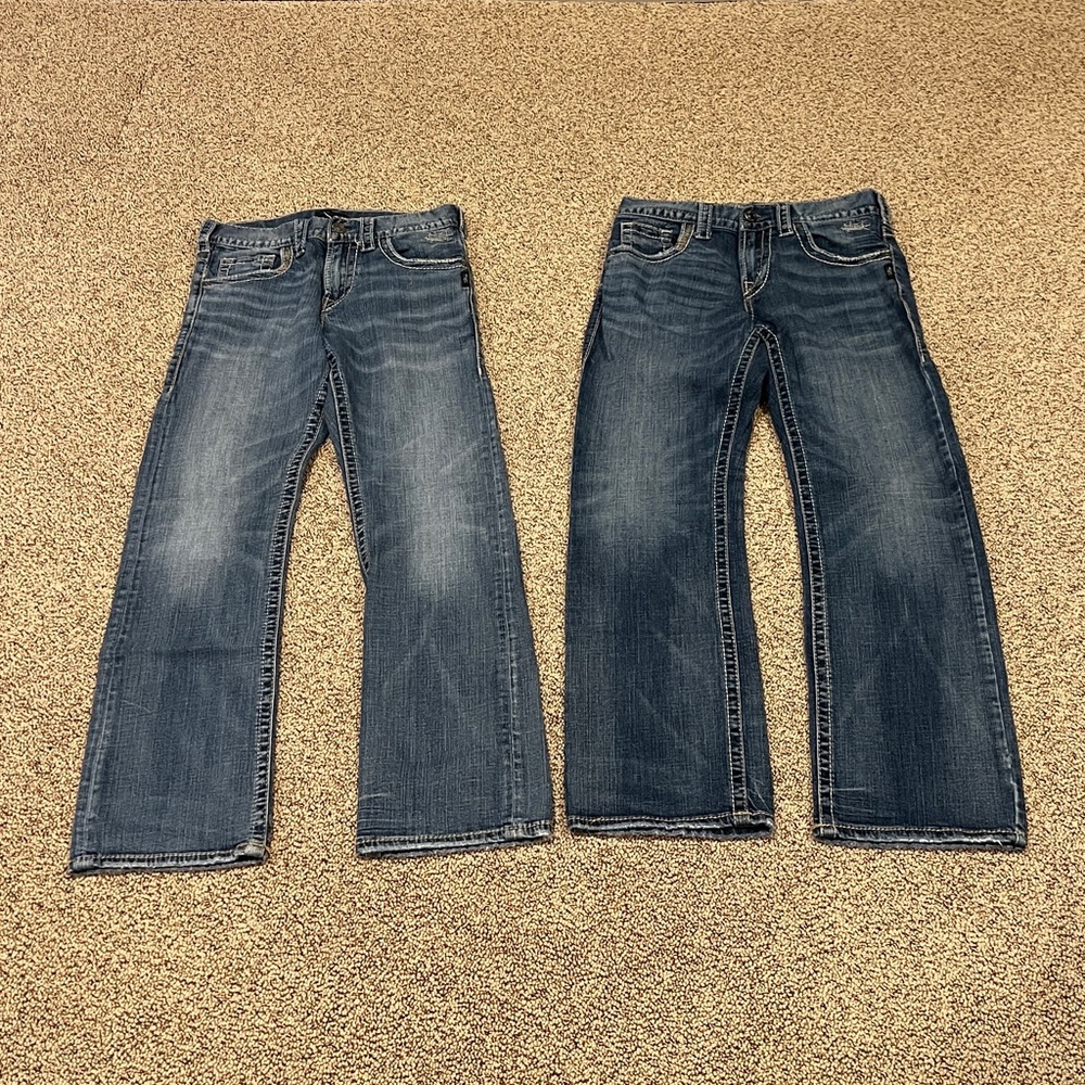 Silver Jeans Zac Men's 28x32 Relaxed Jeans